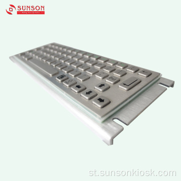 Keyboard ea IP65 Metal bakeng sa Kiosk ea Boitsebiso